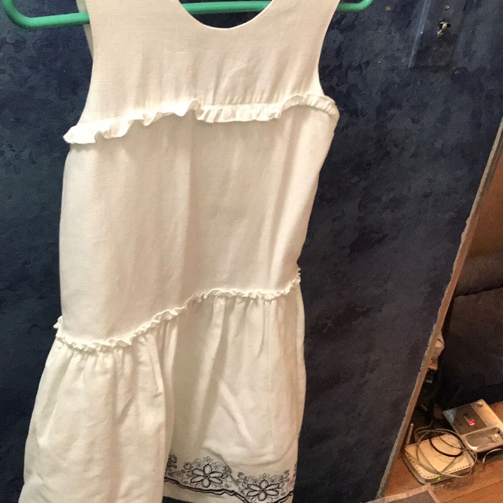 White sun dress for kids